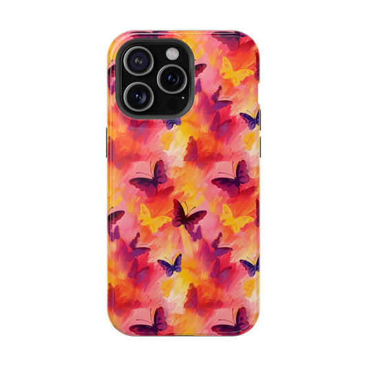 Butterfly Embrace Tie-Dye iPhone Case